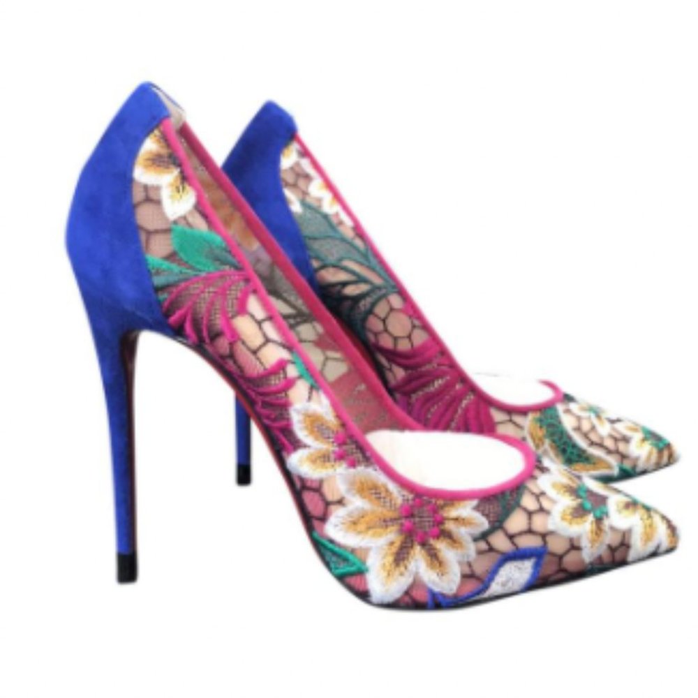 Christian Louboutin Blue Follies Lace size 38